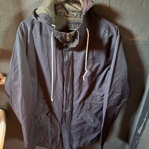 Barney Cools Blue Waterproof Rain Hooded Jacket